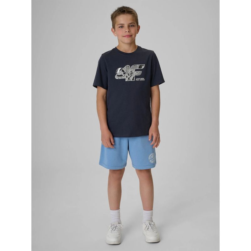 Boys' regular-fit graphic T-shirt 4F 4FJRAW26TTSHM4349-22S