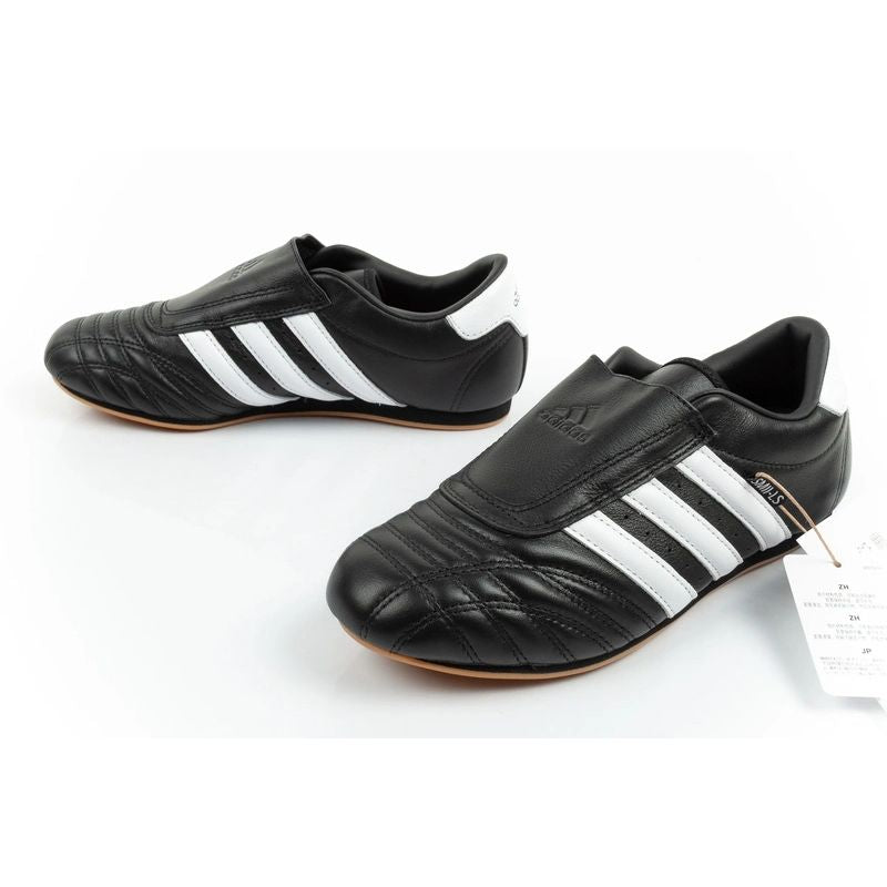 Adidas Women's Taekwondo Sports Shoes Black Leather Slip-On adidas