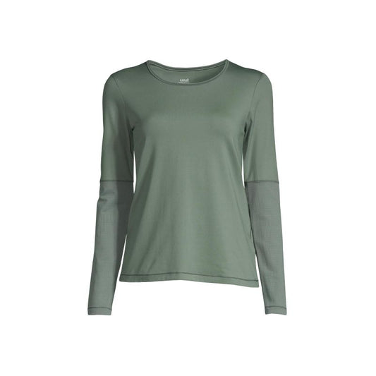 CASALL Essential Mesh Detail Long Sleeve dusty green T-shirt Import z PMSport Your Sports Performance