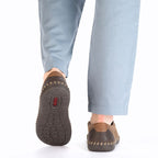 Rieker B2460-25 men's leather slip-on shoes, beige To be categorized Your Sports Performance