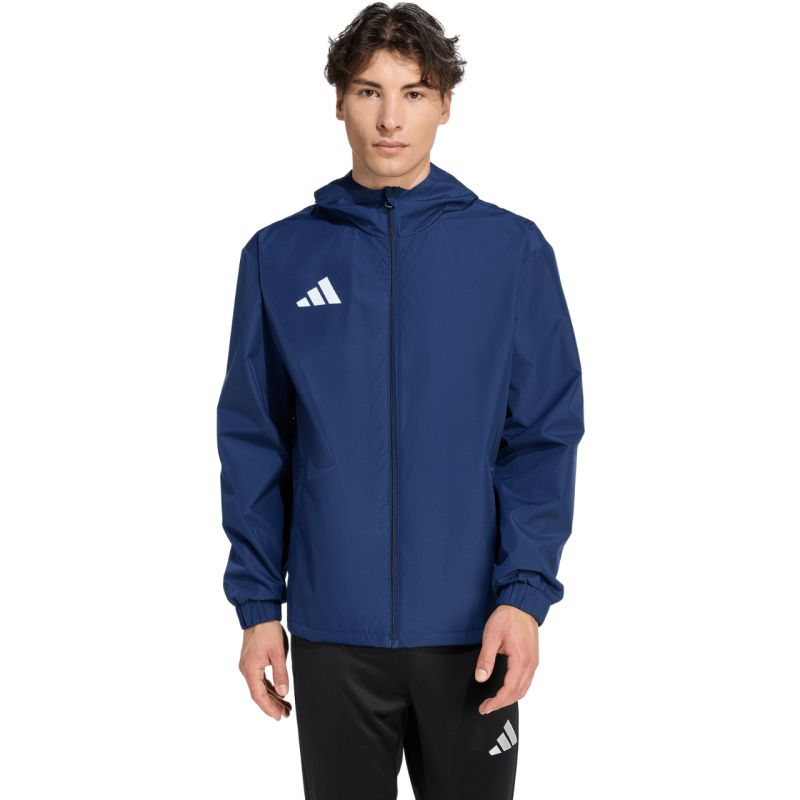 Men's adidas Entrada 26 All Weather Jacket Navy Blue JZ9102 To be categorized Your Sports Performance