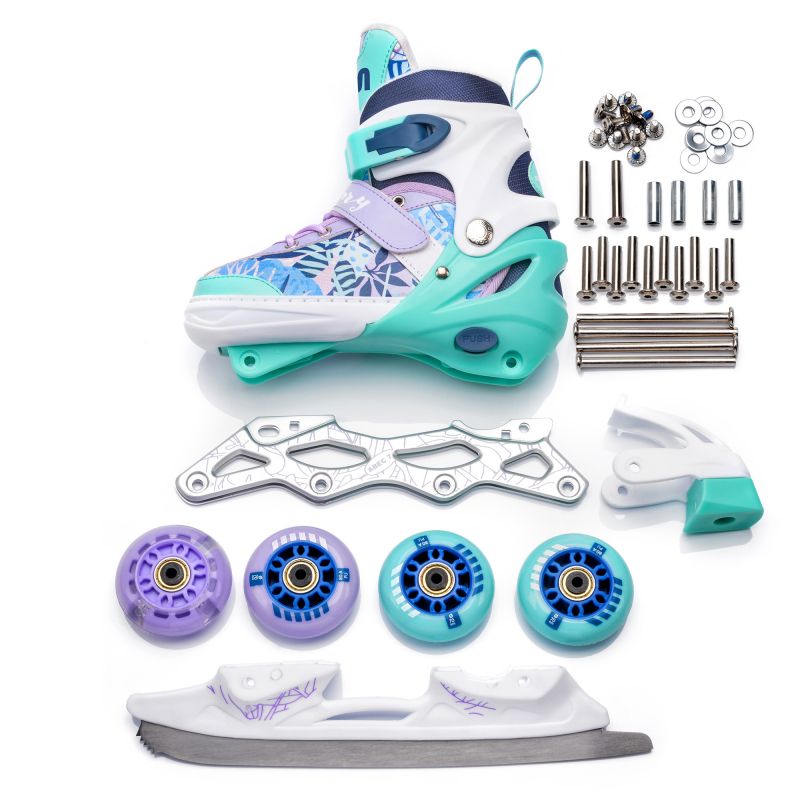 Meteor 4in1 skates Blueberry M 34-37 24384 Accessories/Skating/Rolki Meteor Your Sports Performance