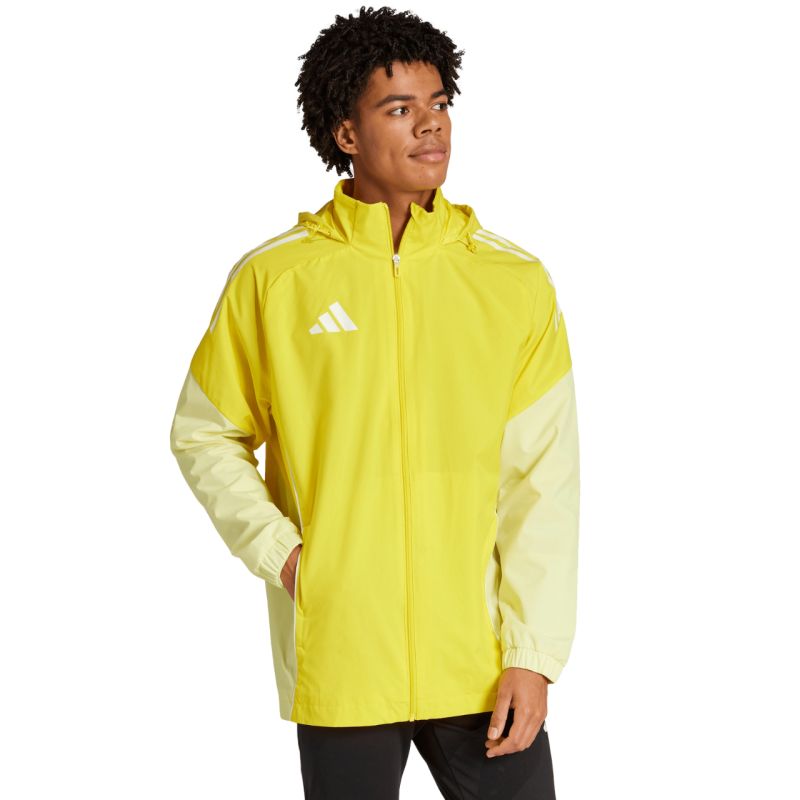 Men's adidas Tiro 25 Competition All-Weather Jacket Yellow JI8958 Clothing Your Sports Performance