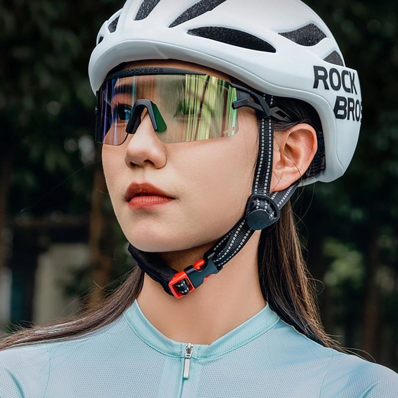 Rockbros Photochromic Cycling Glasses with UV Protection and Corrective Insert - Transparent Black Import z Action/Rowery i akcesoria/Okulary Your Sports Performance