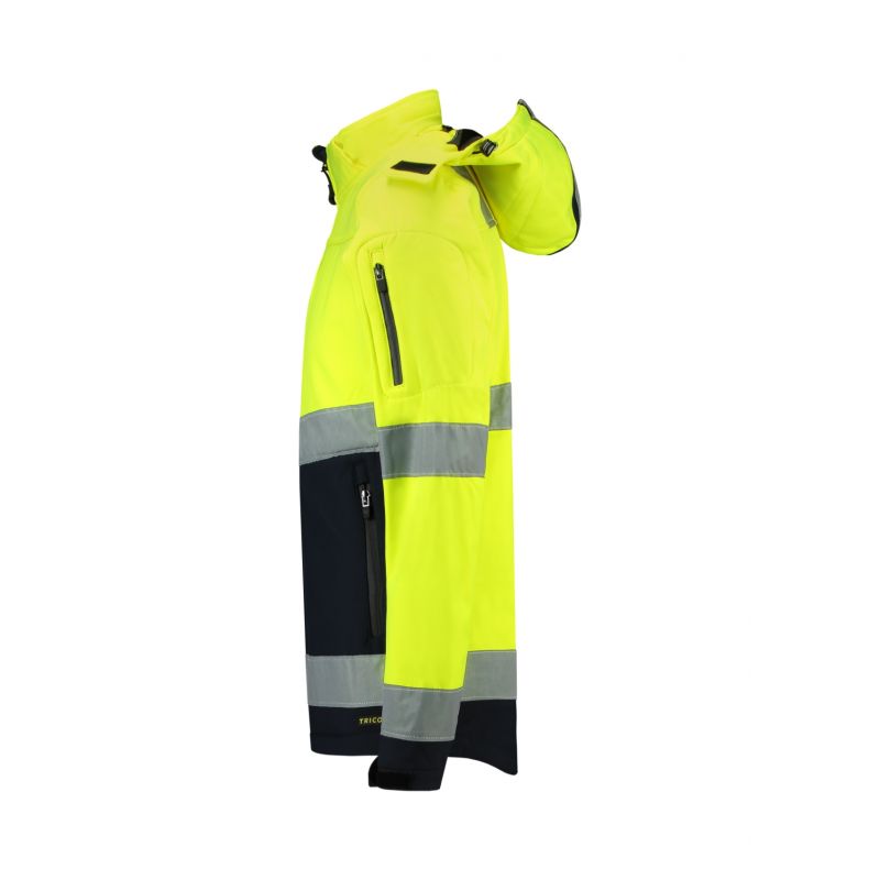Rimeck Bi-color EN ISO 20471 Softshell Jacket M MLI-T5297 fluorescent yellow Clothing/Outdoor/Rimeck Your Sports Performance