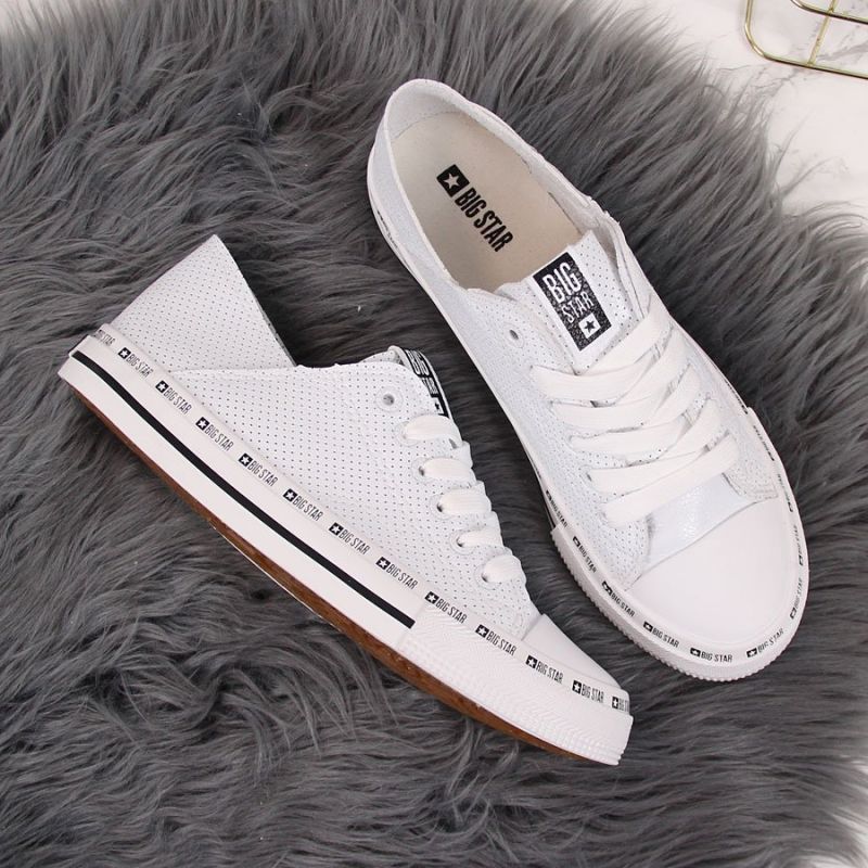 Big Star W FF274024 openwork low sneakers white Footwear/Lifestyle/Big Star Your Sports Performance