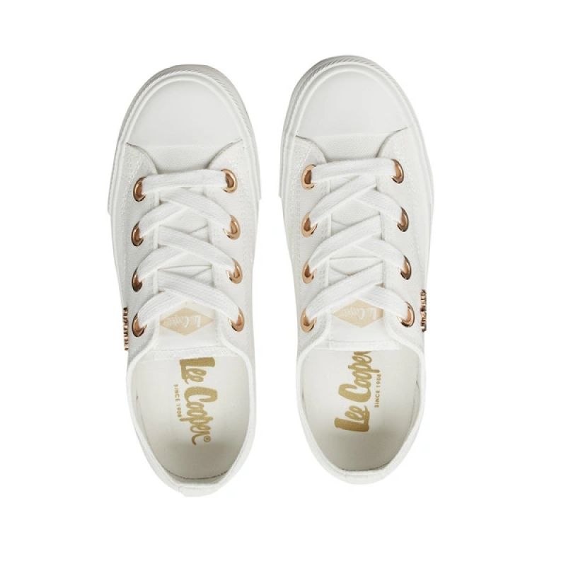 Lee Cooper women's sports shoes sneakers fashionable comfortable white Lee Cooper