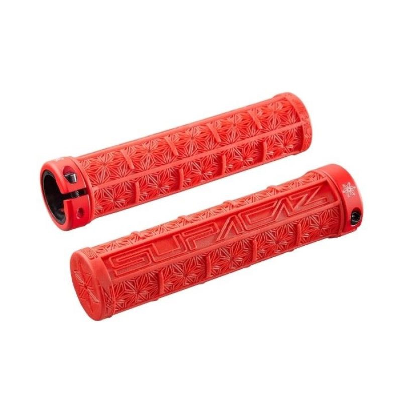 SUPACAZ LOCK-ON grips red In preparation Your Sports Performance