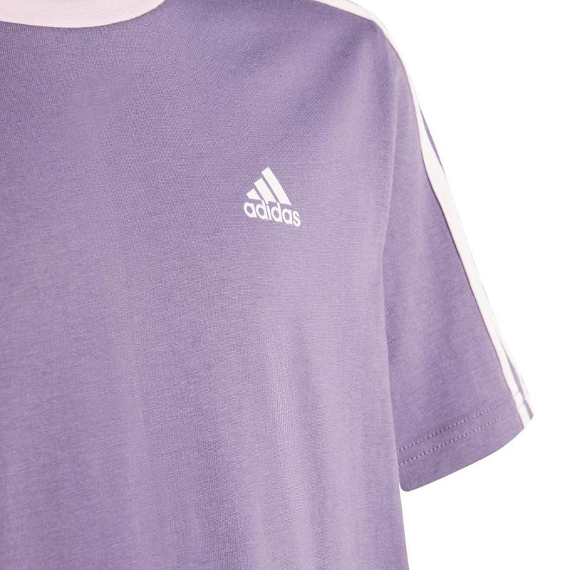 adidas Essentials 3-Stripes Cotton Loose Fit Boyfriend Tee Jr IL3276 Clothing/Lifestyle/T-shirts Adidas