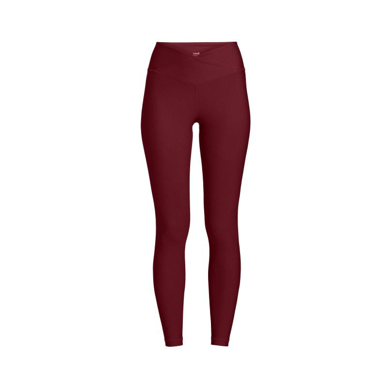 CASALL Overlap High Waist Tights evening red leggings Import z PMSport Your Sports Performance