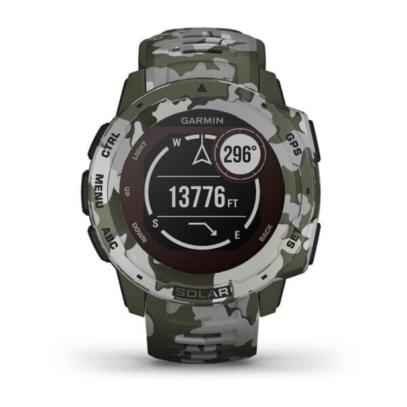 Garmin Instinct Solar Camo Watch Green (010-02293-06) Akcesoria sportowe i turystyczne/Zegarki sportowe Your Sports Performance