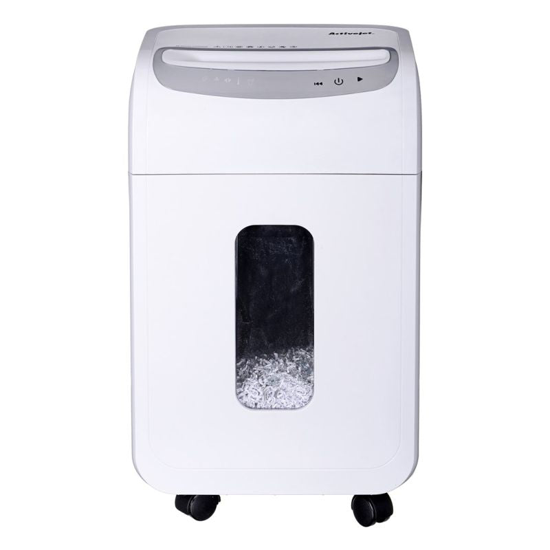 Activejet ASH-1602M shredder, P-5, 28 l, 2x14 mm shreds, 16 sheets, white Urządzenia biurowe/Niszczarki Your Sports Performance