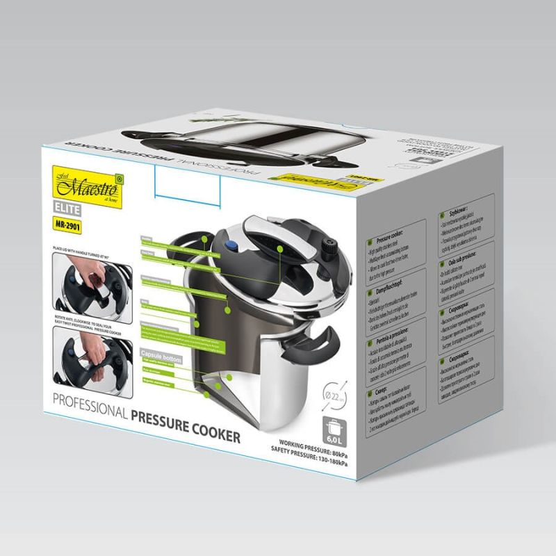Pressure cooker 22 cm 6.0L MAESTRO MR-2901 AGD - Produkty/Szybkowary Your Sports Performance