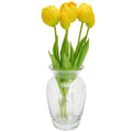BOUQUET OF 5 YELLOW PEONY TULIPS 39 CM LIFE-LIKE SPRING DECORATION Home and Garden/Equipment Your Sports Performance