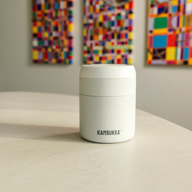 Kambukka Bora Lunch Thermos 600ml, Chalk White AGD - Produkty/Termosy i kubki termiczne Your Sports Performance