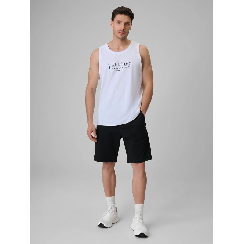 Men's regular sleeveless T-shirt with print 4F 4FRSS26TSLEM331-10S 4f