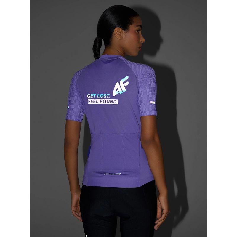 Women's cycling jersey with UPF50+ filter 4F 4FRSS26TFTSF2455-65S