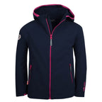 Girls’ Stretch Jacket Trollkids Girls Kvalvika Jacket navy/magenta (329-114)