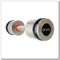 Chrome dumbbells 2x9 kg silicone elements HMS Premium HH09 In preparation Your Sports Performance