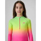 Girls' one-piece swimsuit with UPF50+ filter 4F 4FJRSS26USWSF144-91A