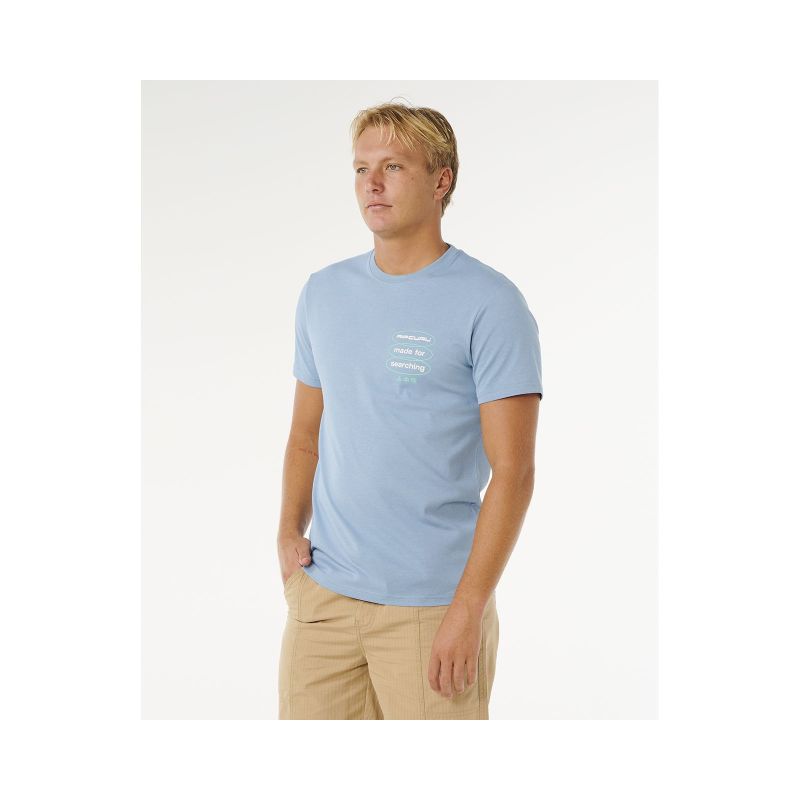Men's RIP CURL Vaporcool Search 3 Stacks Tee Blue
