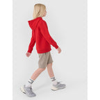 Boys' sweatshirt with a hood, zip-up, 4F 4FJWSS25TSWSM1851-62S *Kategoria tymczasowa Your Sports Performance