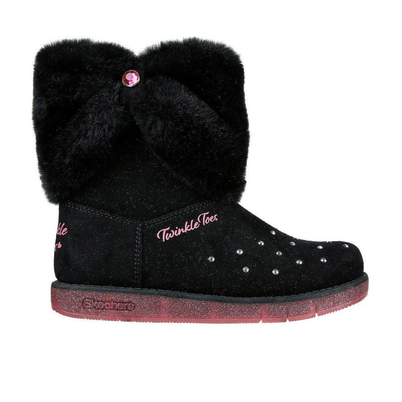 Skechers GLITZY GLAM COZY CUDDLERS JR 314851L-BLK shoes Footwear/Lifestyle/Skechers Skechers