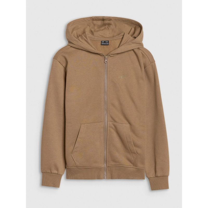 Girls' sweatshirt with a hood, 4F Junior 4FJRAW24TSWSF1830-83S *Kategoria tymczasowa Your Sports Performance