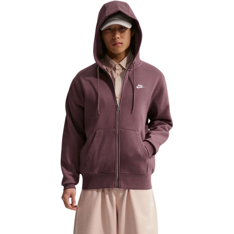 Men's Nike Club BB FZ Hoodie Brown FN3861 502