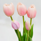 BOUQUET OF 5 LIGHT PINK TULIPS 39 CM LIKE LIFE SPRING DECORATION Home and Garden/Equipment Your Sports Performance