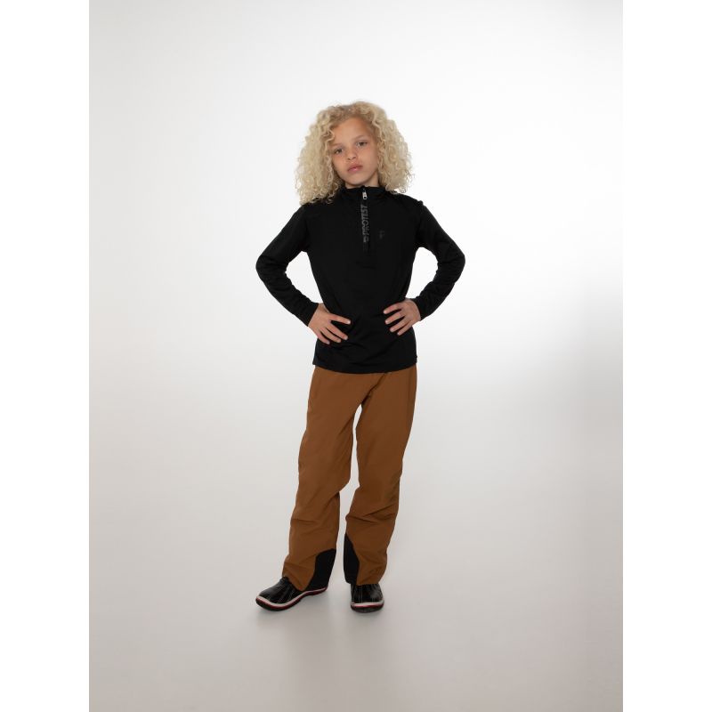 Protest Willowy Jr. Kids' Zip-Up Turtleneck Sweatshirt, Quick-Drying, Black (P3810300/290) In preparation Your Sports Performance