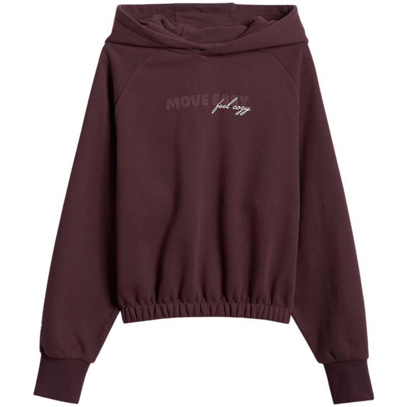 Women's sweatshirt 4F F2175 dark brown 4FWSS26TSWSF2175 80S