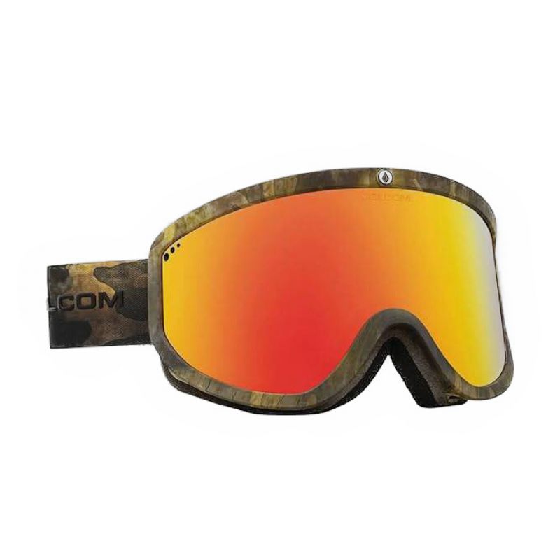 Volcom Footprints Snowboard Goggles Women/Men Ski Winter Sports Red (VG0622103) Accessories/Skiing/Gogle/Volcom Your Sports Performance