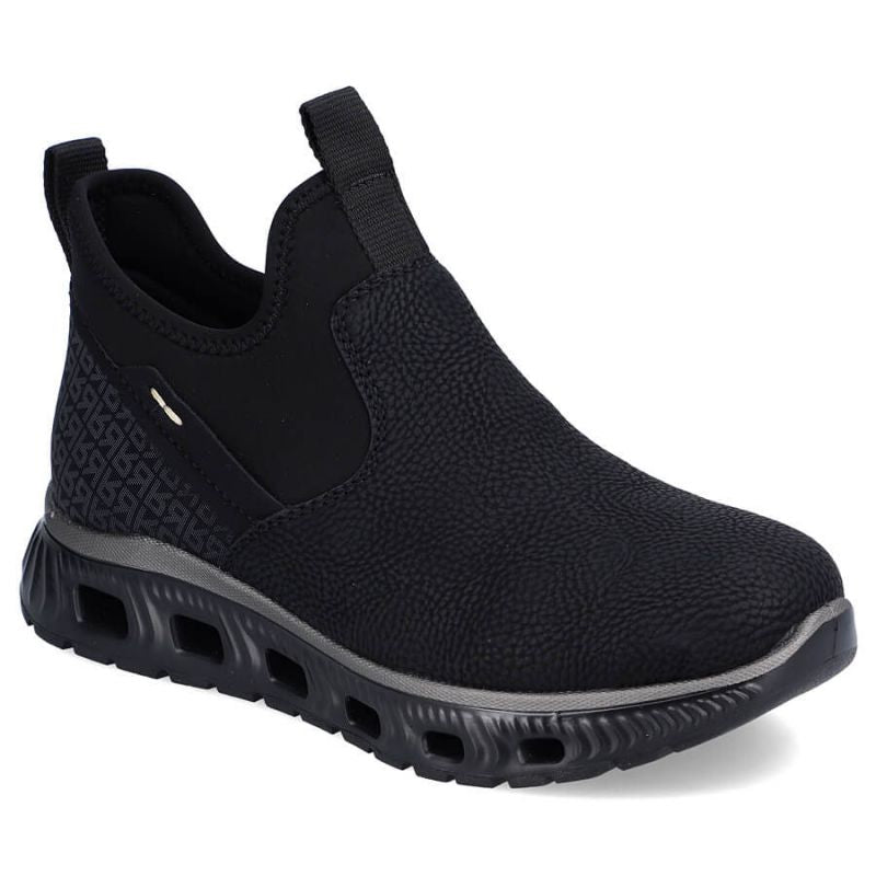 Rieker W RKR616 comfortable slip-on ankle boots, black Footwear/Lifestyle/Rieker Your Sports Performance