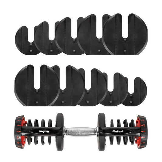 Adjustable cast iron dumbbell 40 kg REBEL ACTIVE In preparation Your Sports Performance