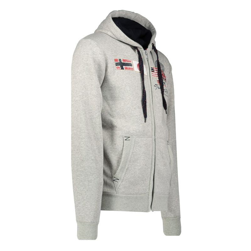 Geographical Norway GORMA MEN 100 EO +BS Men’s Sweatshirt (WT1880H/GN-BLENDED GREY)