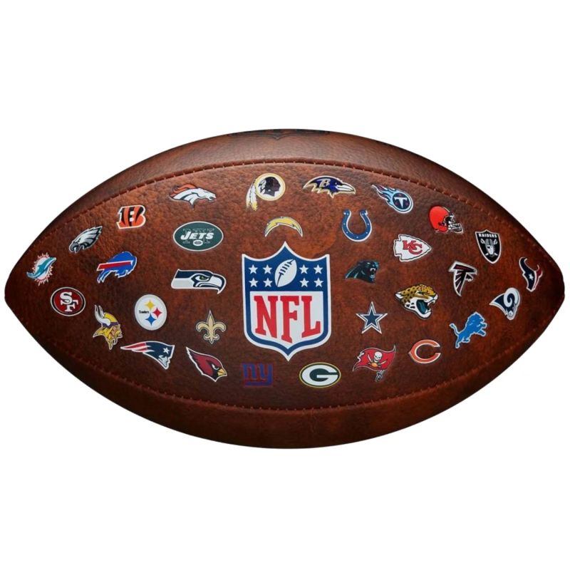 Ball Wilson NFL JR Throwback FB 32 Team Logo Ball WTF1534XBNFL Accessories/Balls/American Football Your Sports Performance