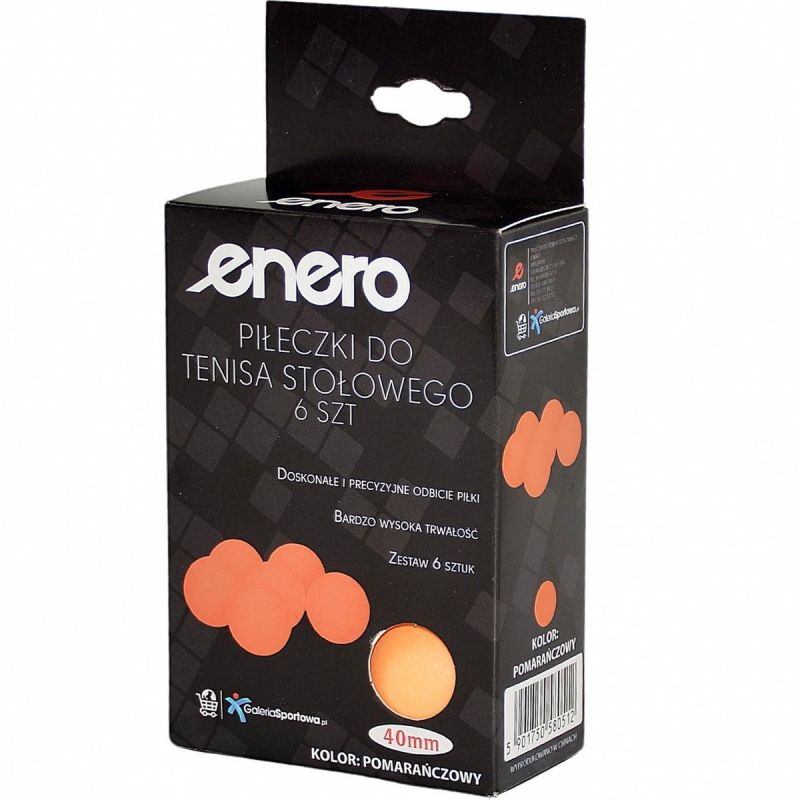 ENERO TABLE TENNIS BALLS 6 PCS ORANGE Accessories Your Sports Performance