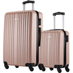 SET OF 2 SUITCASE 18 AND 26 INCHES SLAZENGER ROSE GOLD Accessories Your Sports Performance