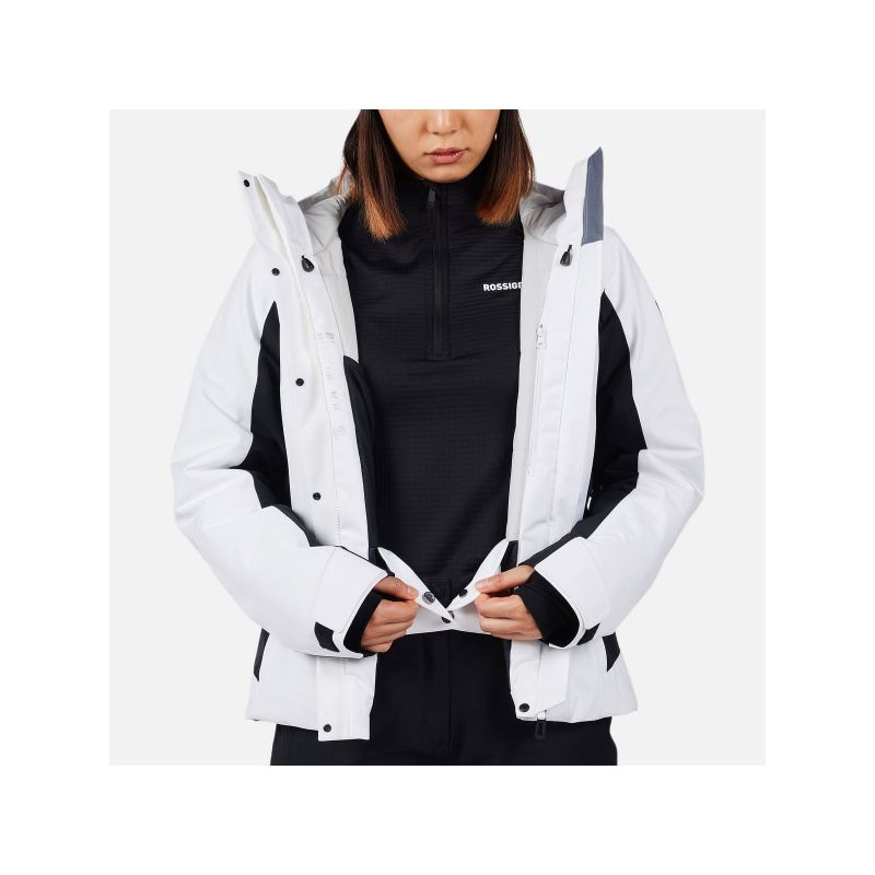 ROSSIGNOL W VELIKA INSULATED JKT women's ski jacket white