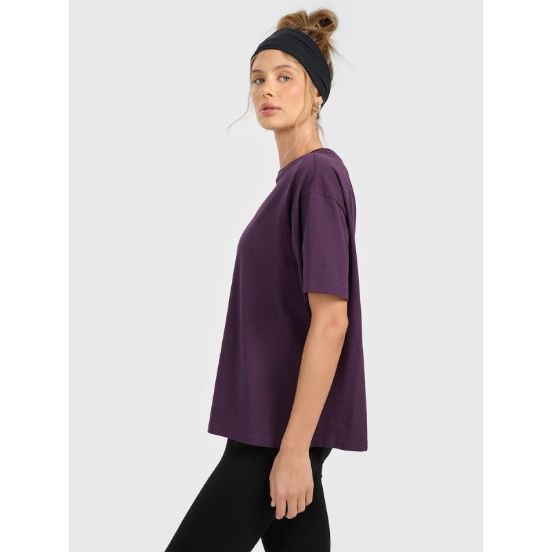 Women's loose plain T-shirt 4F 4FRAW25TTSHF3624-50S 4f