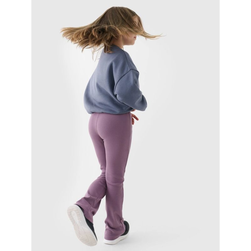 Girls' sweatshirt without a hood, 4F 4FJRSS24TSWSF1331-32S 4f