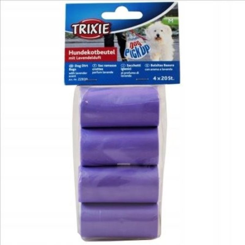 TRIXIE Doggy Pick Up - poop bags - 4x 20 pcs. Dla zwierząt/Na spacer (uniwersalne) Your Sports Performance