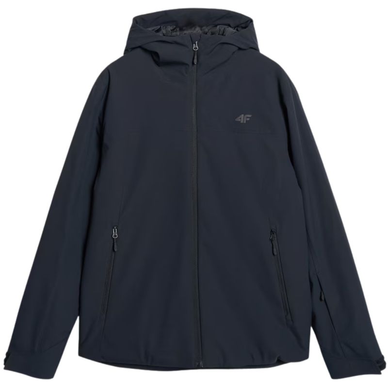 Men's ski jacket 4F M0787 deep black 4FWAW25TTJAM0787 20S In preparation Your Sports Performance