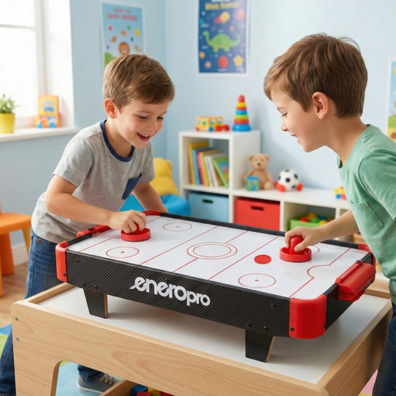 TABLE GAME AIR HOCKEY 60x32.5x14CM BLACK ENERO PRO Accessories Your Sports Performance
