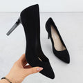 Black suede stiletto pumps Sergio Leone 1339 To be categorized Your Sports Performance