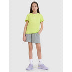 Girls' regular printed T-shirt 4F 4FJWSS25TTSHF1871-45S *Kategoria tymczasowa Your Sports Performance