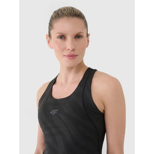 Women's quick-drying training crop top 4F 4FWSS25TFSLF413-20S *Kategoria tymczasowa Your Sports Performance