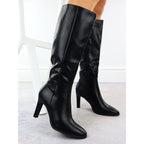 Jezzi ASA271-2 women's black high heel boots Footwear Your Sports Performance