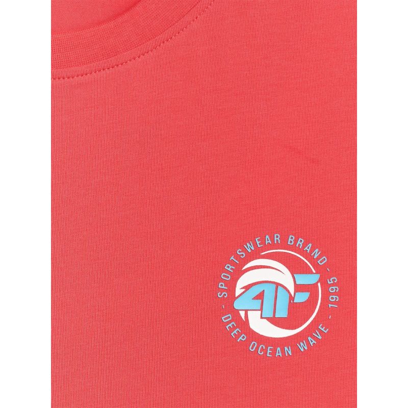 Men's regular sleeveless T-shirt with print 4F 4FRSS26TSLEM366-10S 4f